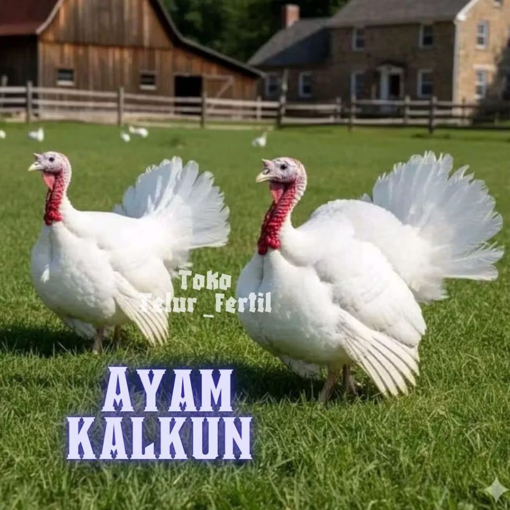 TELUR  AYAM  KALKUN JUMBO UNTUK DITETASKAN