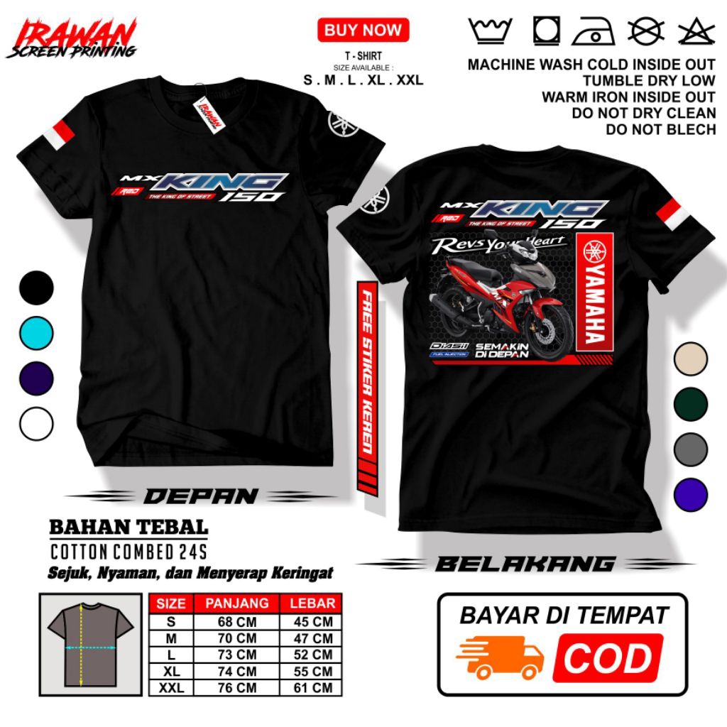 KAOS YAMAHA MX KING 150 RED 2022