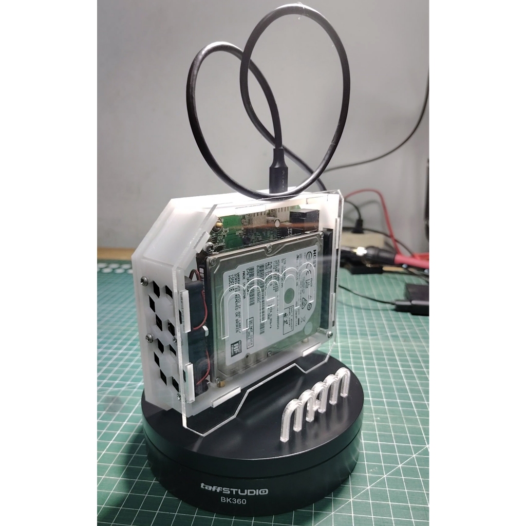 CASE/CASING AKRILIK UNTUK STB NAS OPENWRT FREE GRAFIR LOGO