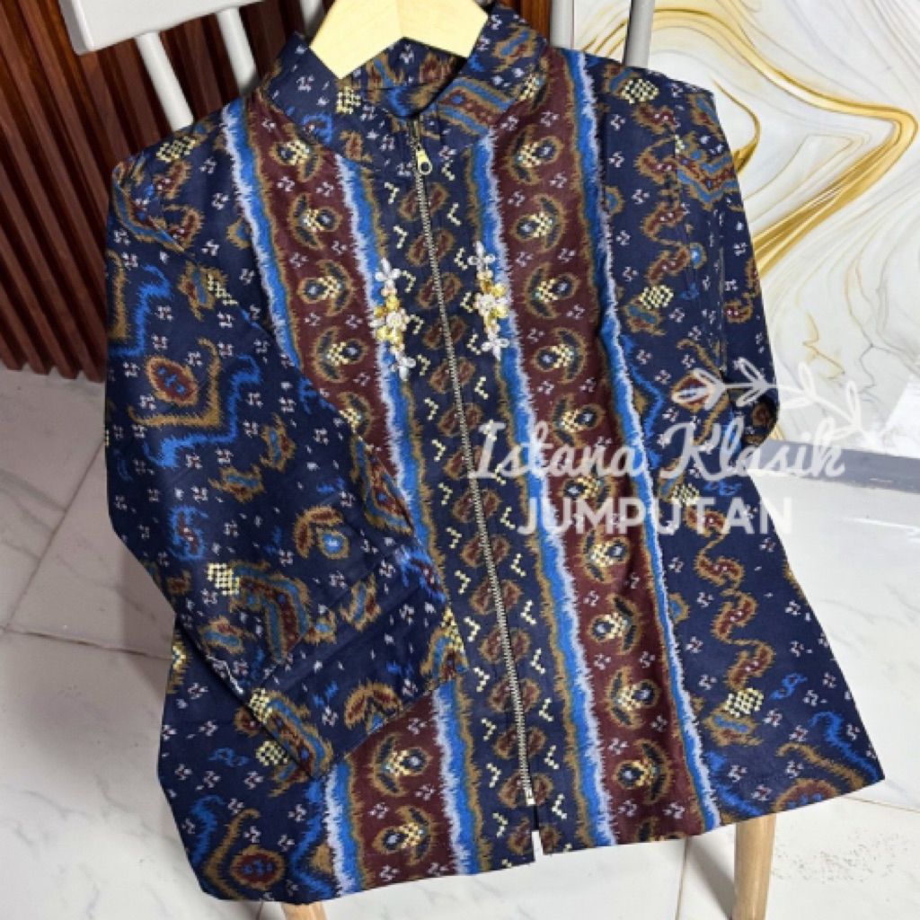 ZOYA OUTER BLUS BLONGKET PALEMBANG BATIK BLONGKET PALEMBANG ATASAN JUMPUTAN KOMBINASI TUNIK PALEMBAN