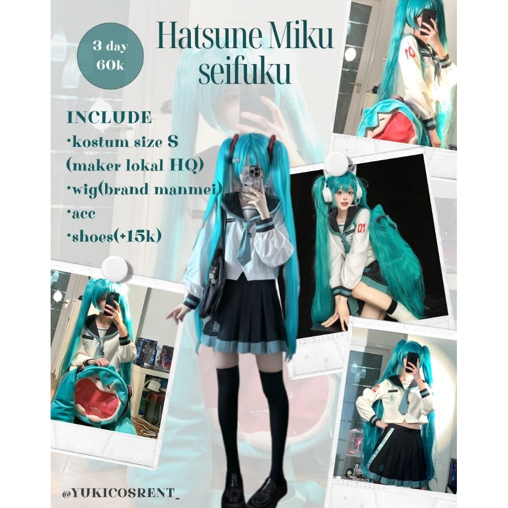 rental kostum hatsune miku seifuku