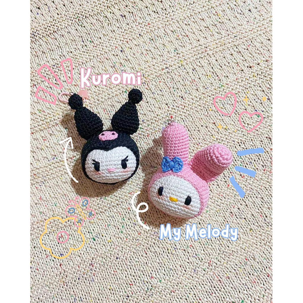Kuromi & My Melody Bag Charm/Keychain