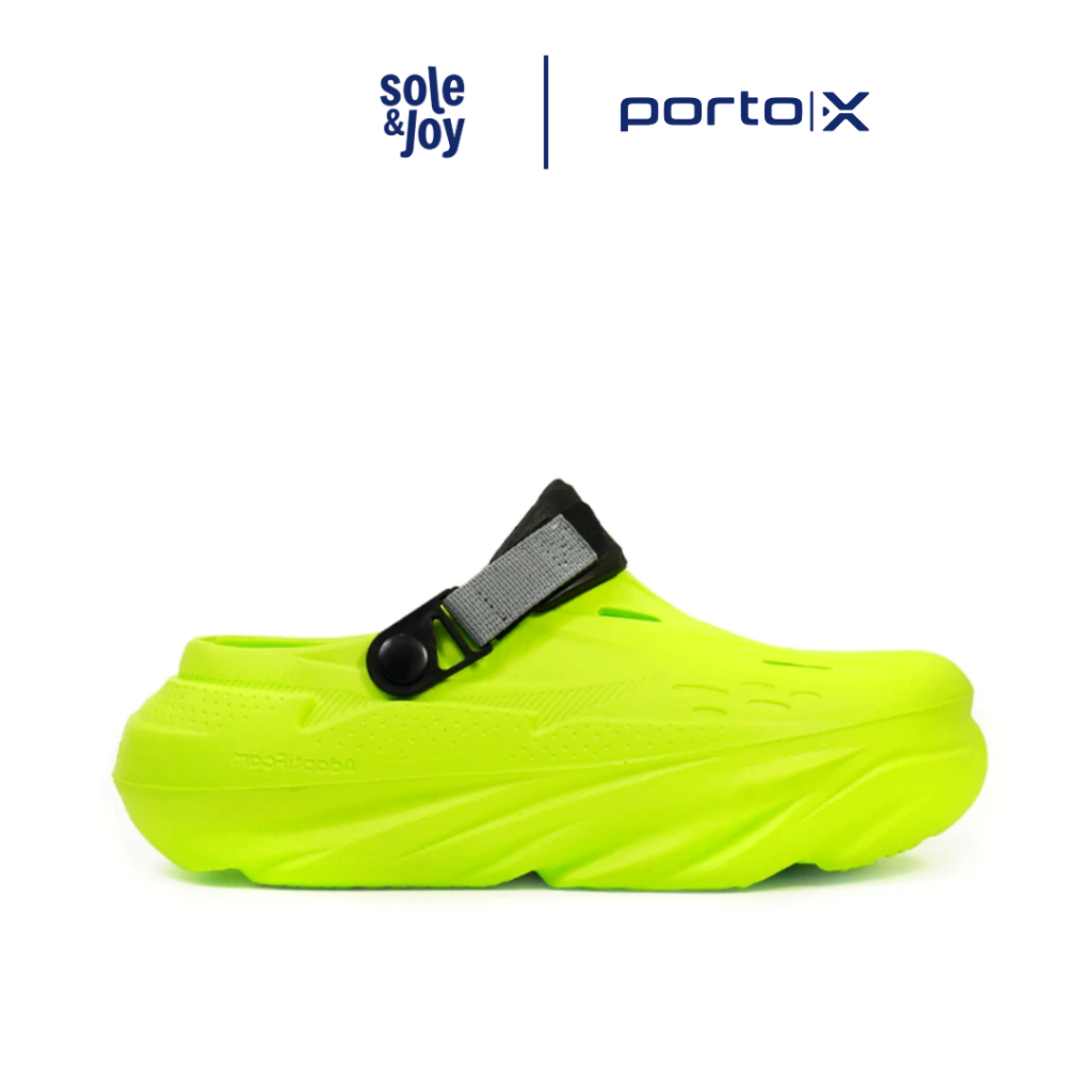 Porto X Gio Acid Green -  Sandal Selop Karet Sandal Unisex Soleandjoy