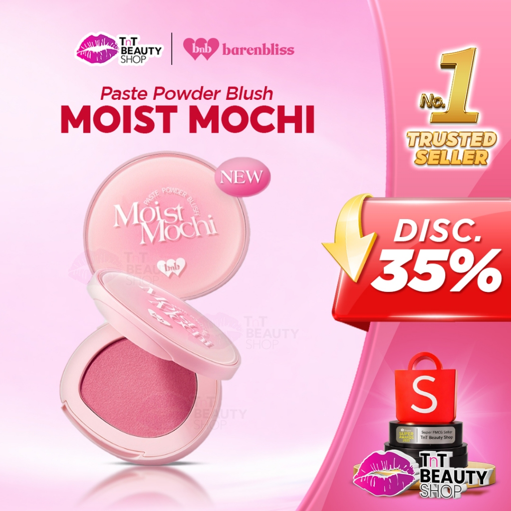 BNB barenbliss Moist Mochi Paste Powder Blush 12H Lasting Color Cream Blush Moist | TnT Beauty Shop