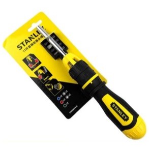 Stanley Racheting Multi Bit Screwdriver 10 Pcs STHT68010