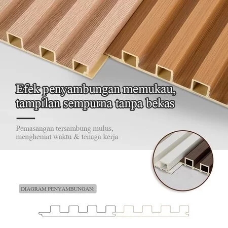 Wpc Wall Panel 3M Backdrop Tv Wallpanel Pvc Dinding Wpc Panel Dinding Pvc Pasti Promo