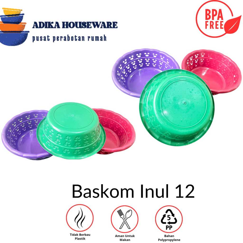 BASKOM INUL 12 - BASKOM NASI HAJATAN - EMBER NASI KENDURI - BASKOM BERKATAN PLASTIK