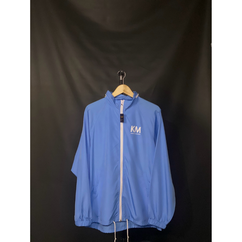 JAKET RUNNING BIRU MUDA