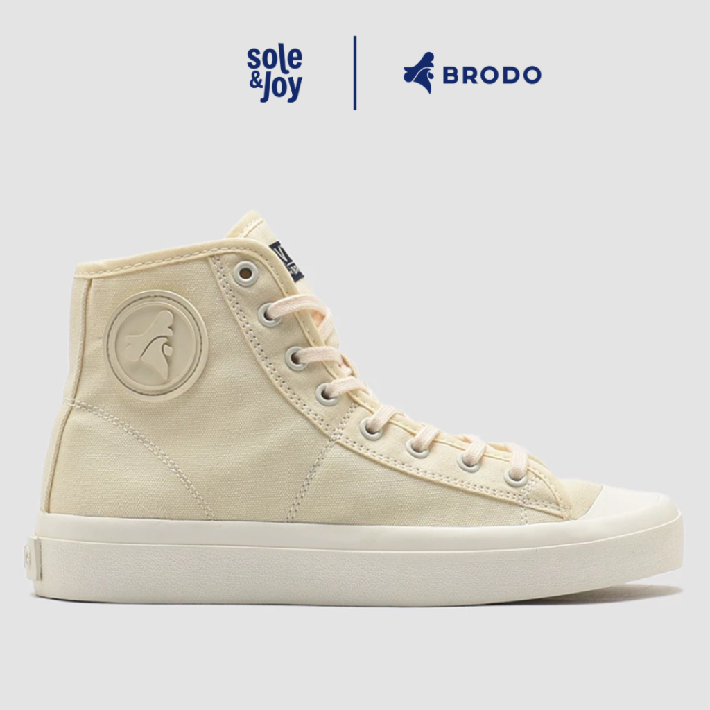 [Soleandjoy] BRODO - Vantage V2 Hi Natural White WS Sepatu High Cream