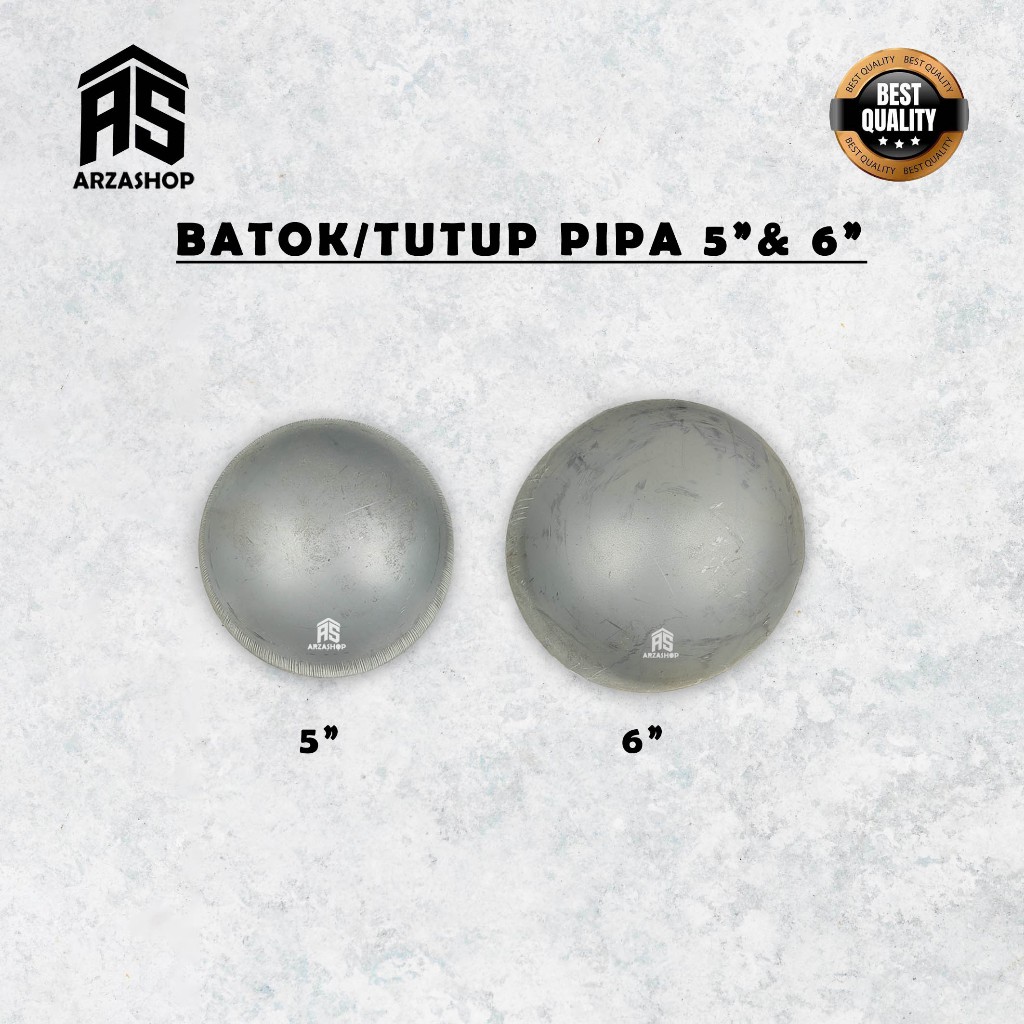 Ornamen pagar plat besi batok tutup pipa 5inc 6inc