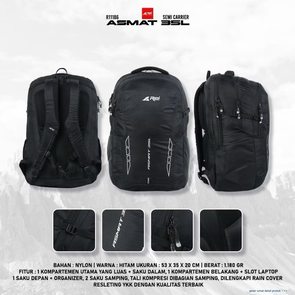 Rei Ransel Semi Carrier Asmat 35L