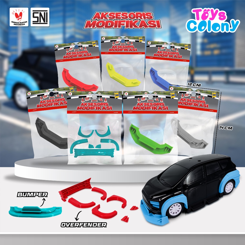Body Kit Bumper Depan Dan Over Fender Miniatur RKC – Beragam Warna Dan Model | Aksesoris Modifikasi 