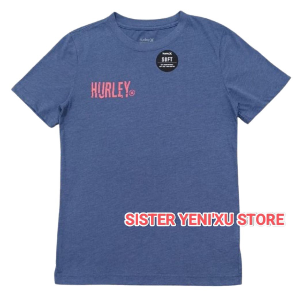 Kaos Anak Hurley Punk Boy T-Shirt BLUE (Size M,L,XL) ORIGINAL STORE 100%