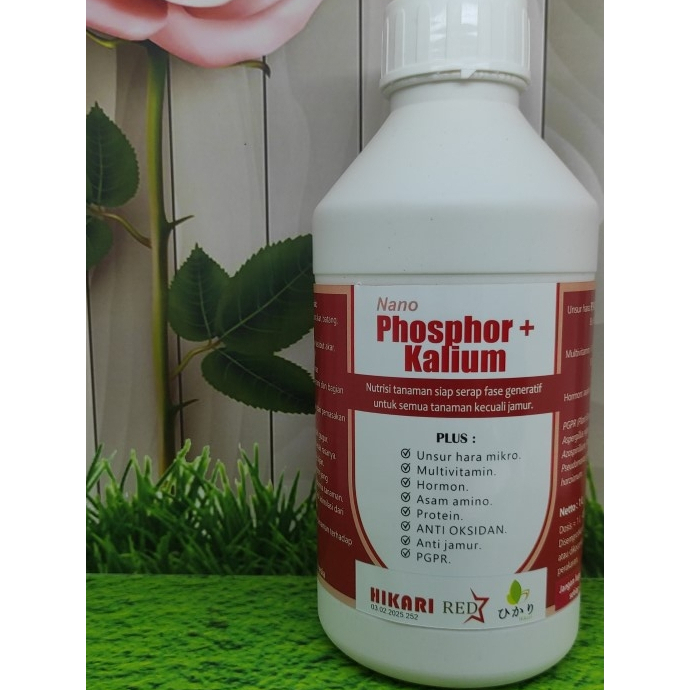HORMON+ Phosphor Kalium 1 L | Booster pembuahan & umbi | Nutrisi tanaman fase generatif | Menghemat 