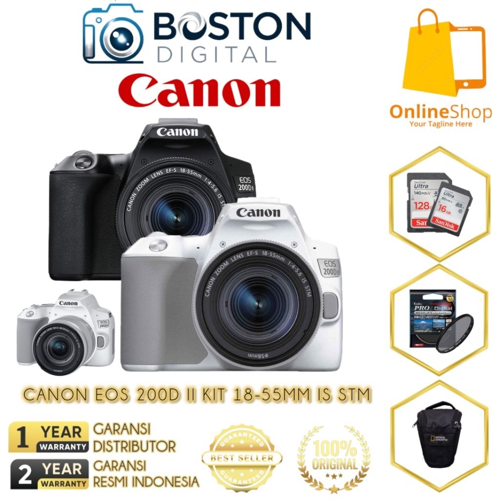 CANON EOS 200D II KIT 18-55MM IS STM / CANON 200D MARK II KIT 18-55MM