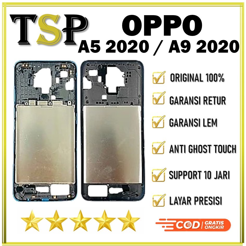 FRAME LCD BEZZEL TULANGTENGAH OPPO A5 2020 / A9 2020 ORIGINAL