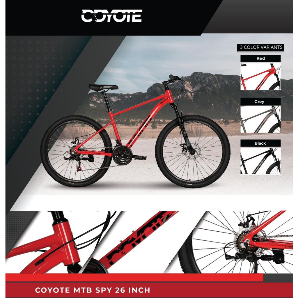 SEPEDA GUNUNG MTB 20 24 26 27.5 INCH ELEMENT COYOTE SPY FRAME ALLOY / ELEMENT COYOTE