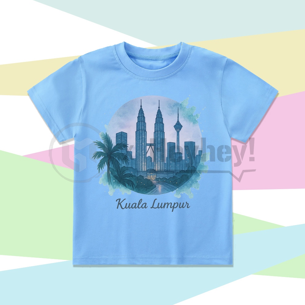 Baju anak kaos anak Oleh Oleh Kuala Lumpur Malaysia