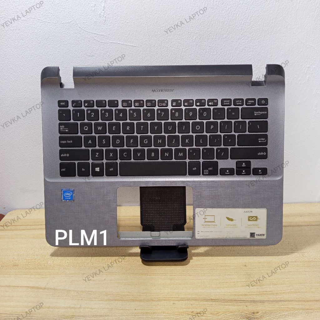 [ SILVER ] Palmrest Asus A407m A407 x407m x407 p1401m Normal Tested Seken Original [ frame cover cas