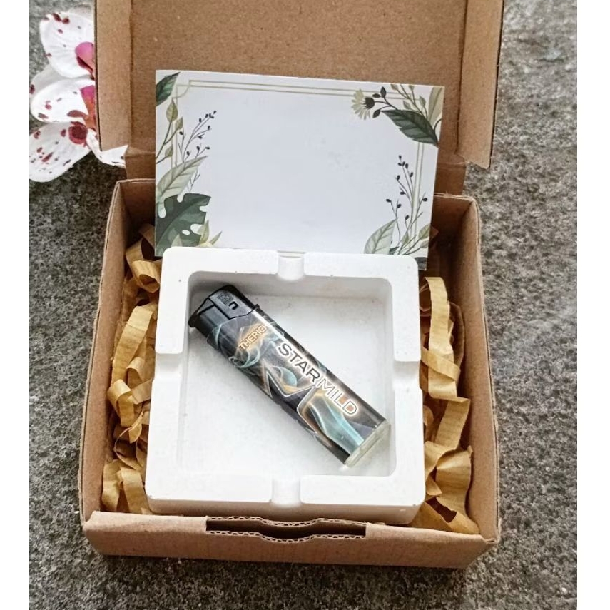 Asbak Aesthetic / Gift Asbak Aesthetic + Korek Api