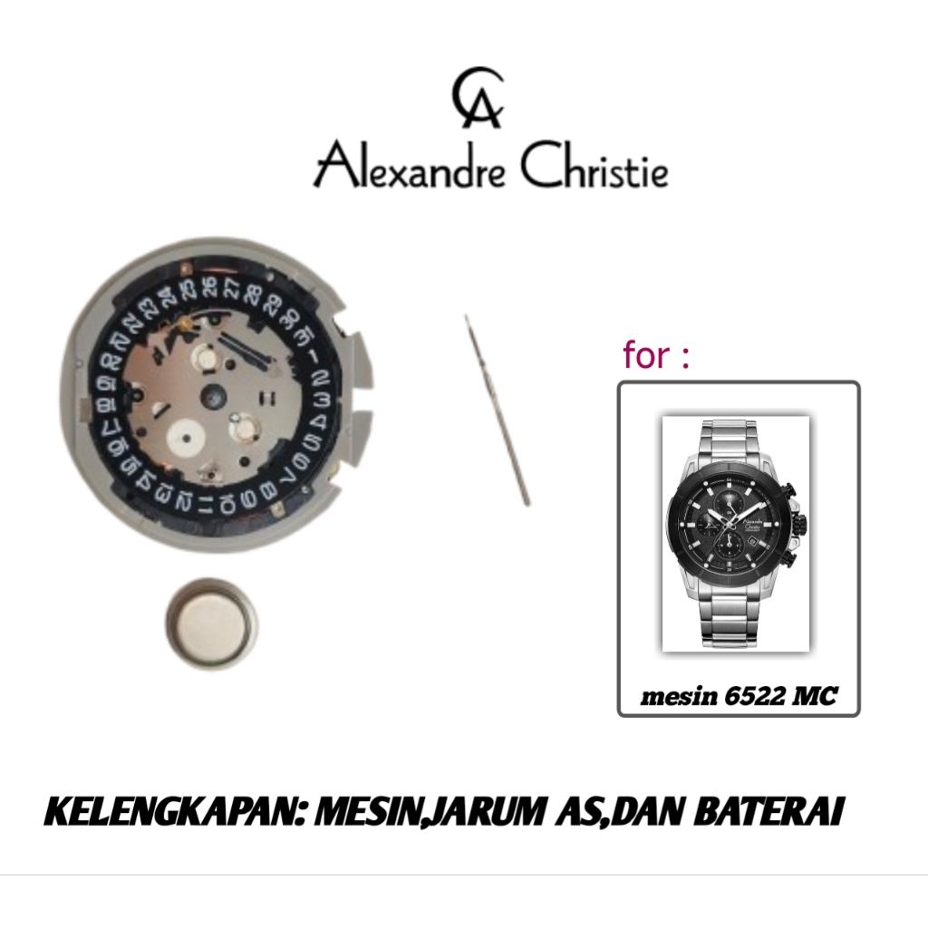 Mesin Alexandre Christie original 6522 MC