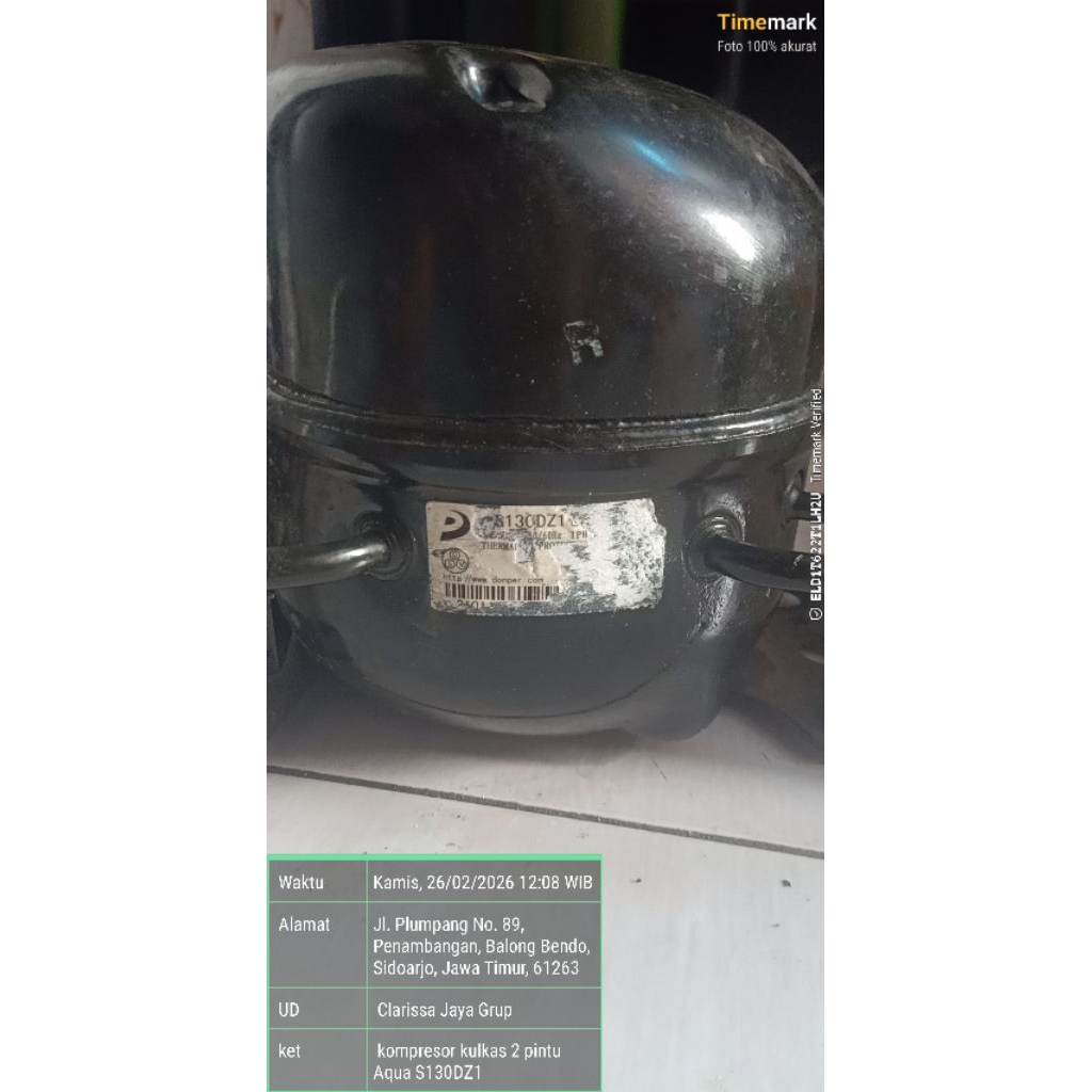 kompresor kulkas 2 pintu Aqua D130DZ1