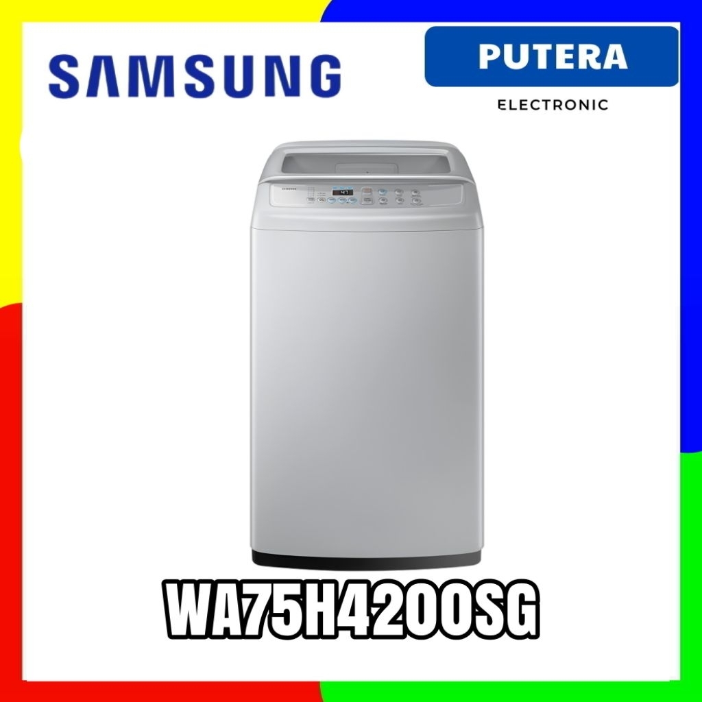 SAMSUNG WA75H4200SG Mesin Cuci 7.5 Kg Top Loading