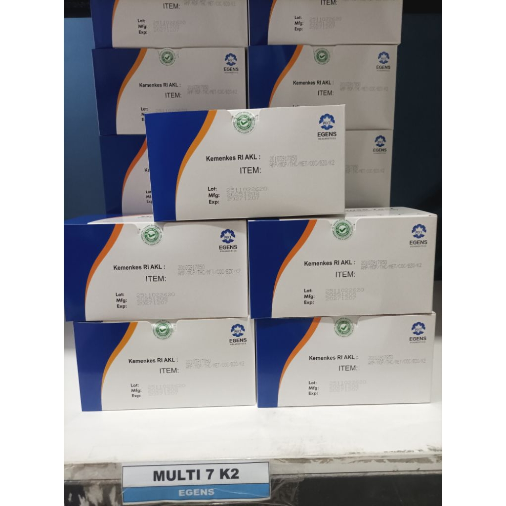 Tes Urin Narkoba 7k2  Parameter 25 Test - Akurat, Sensitif, Mudah Digunakan