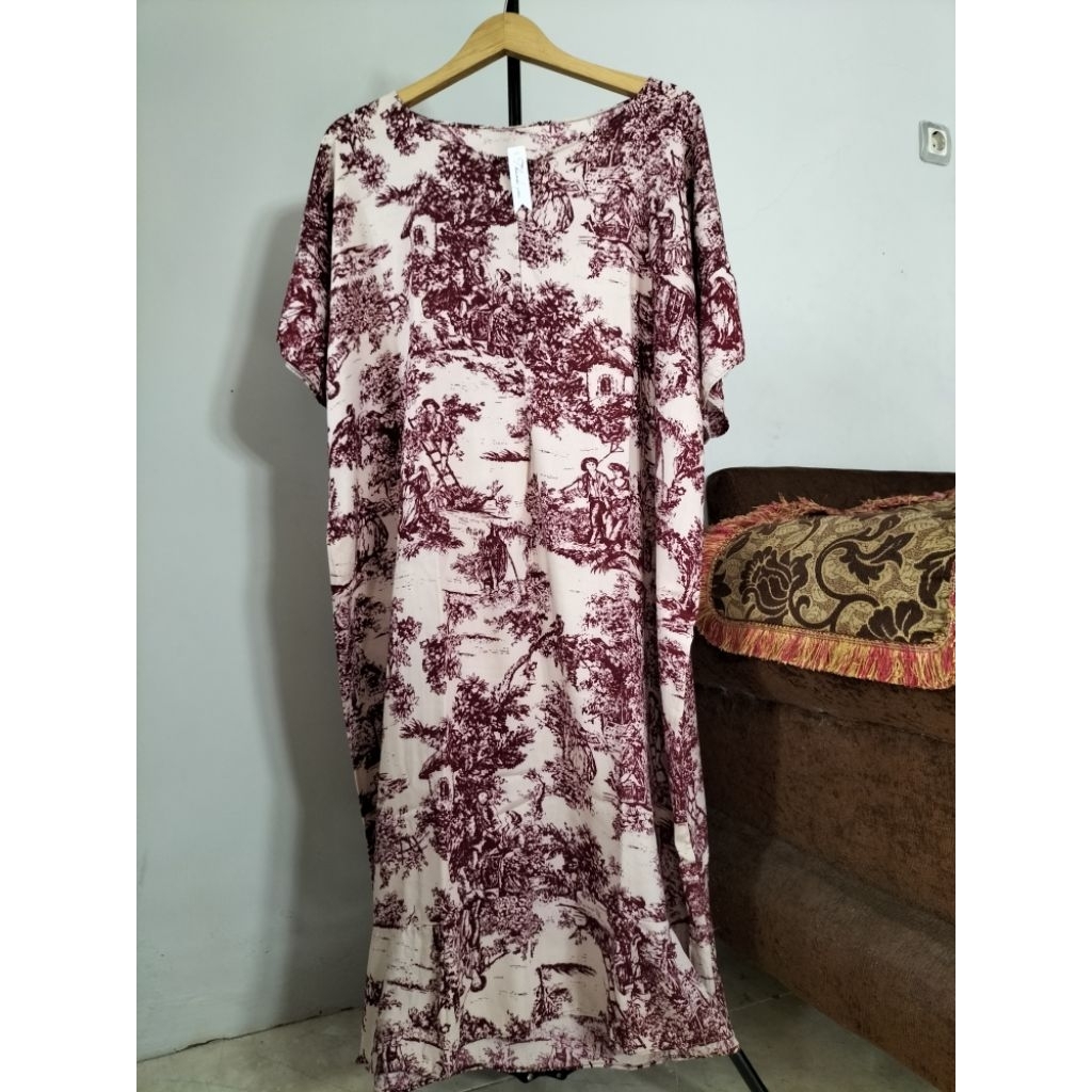 NEW DASTER WANITA KATUN RAYON OVERSIZE JUMBO MOTIF AESTHETIC VIRAL LUCU NEW