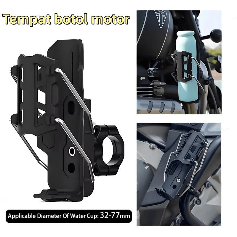 [COD]Bottle Holder Motor Tempat Botol Motor Universal/Tempat Minum Botol Motor Mounting Spion Univer