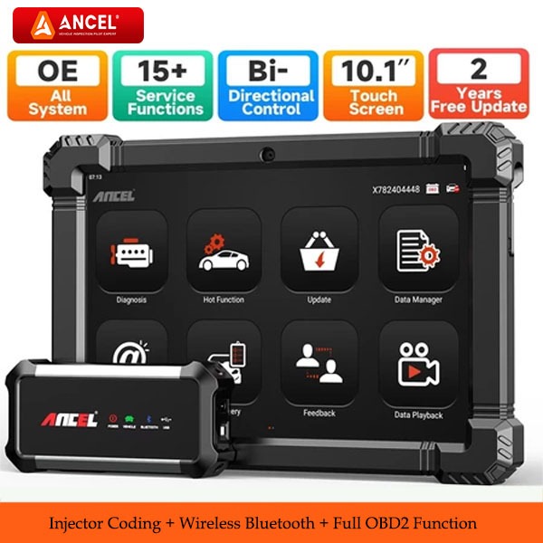 ANCEL X7 OBD2 Car Diagnostic Tool Scanner Professional Full System Code Reader with DPF ABS Oil EPB 