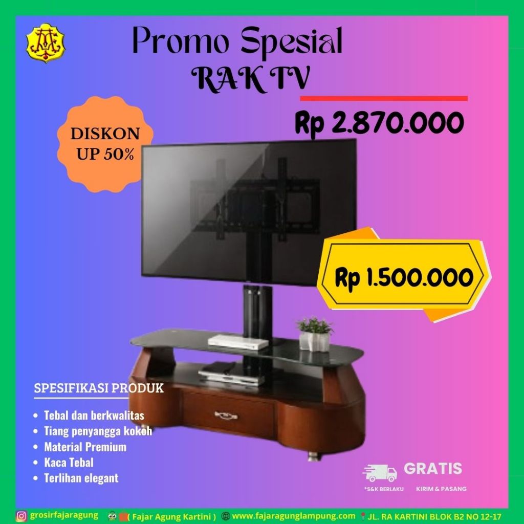 RAK TV / PENYANGGA TV / BRACKET TV