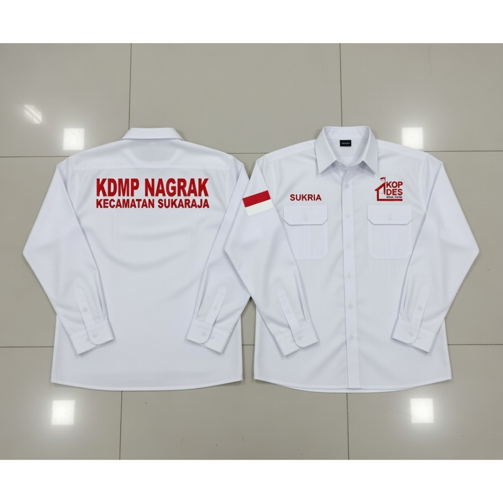 boss erland official erland official kemeja bordir koperasi merah putih kemeja koperasi merah putih 