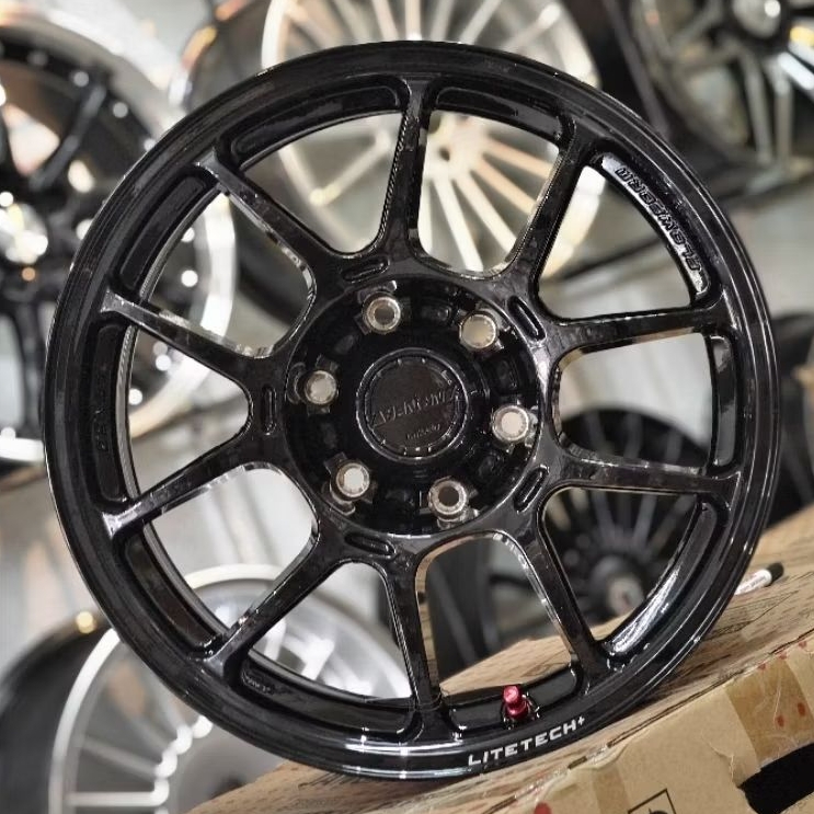 Velg Lenso VT1 Black Gloss Ring 18 – PCD 6x139,7 ET 0 | Street Offroad Fitment untuk Fortuner, Pajer