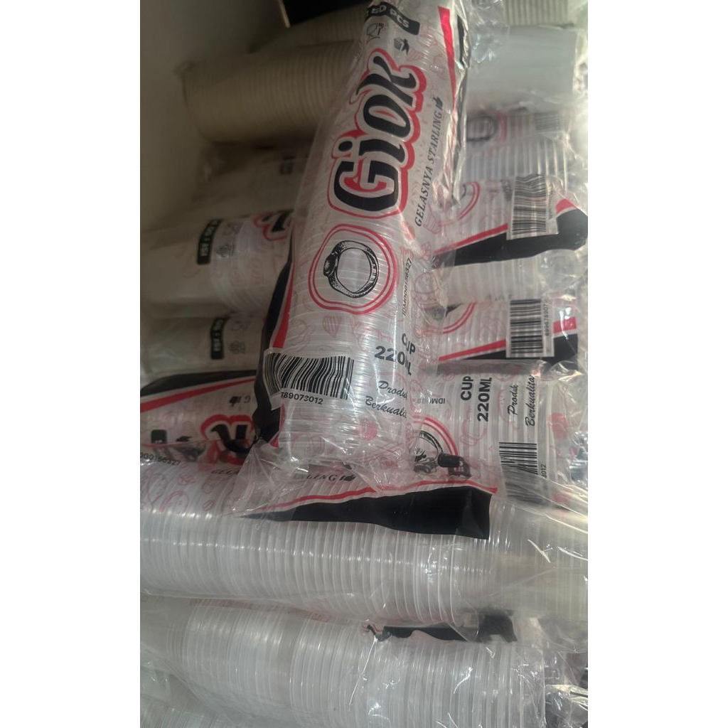 cup plastik 220ml gelas kopi