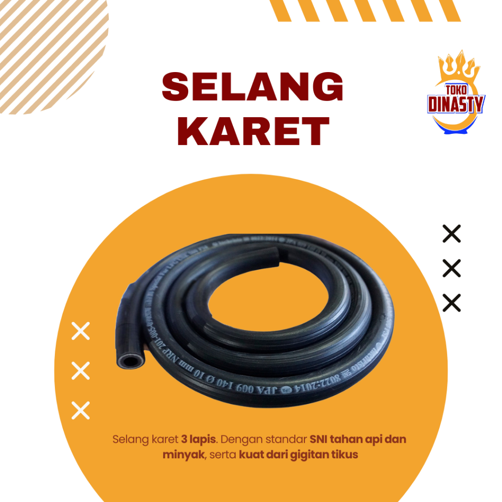 Selang LPG 3 lapis / selang karet