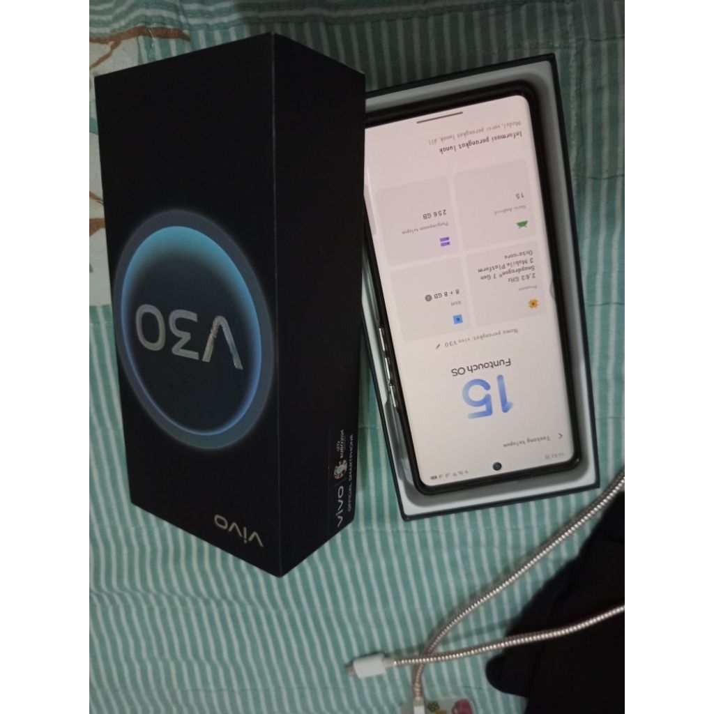 Hp VIVO V30 5G second full set no minuss