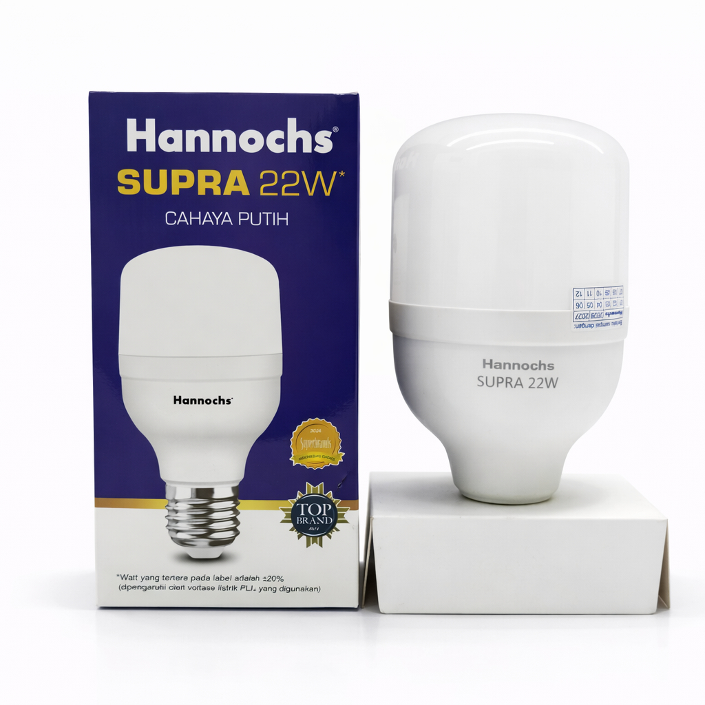 Bola Lampu Led Hannochs Supra 22W - Lampu Led Rumah Terang dan Garansi Resmi