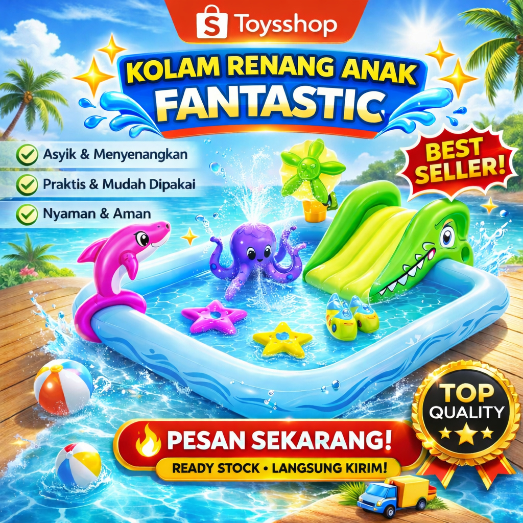 Kolam Renang Anak Bestway Fantastic Aquarium Play Pool #bestway 53052