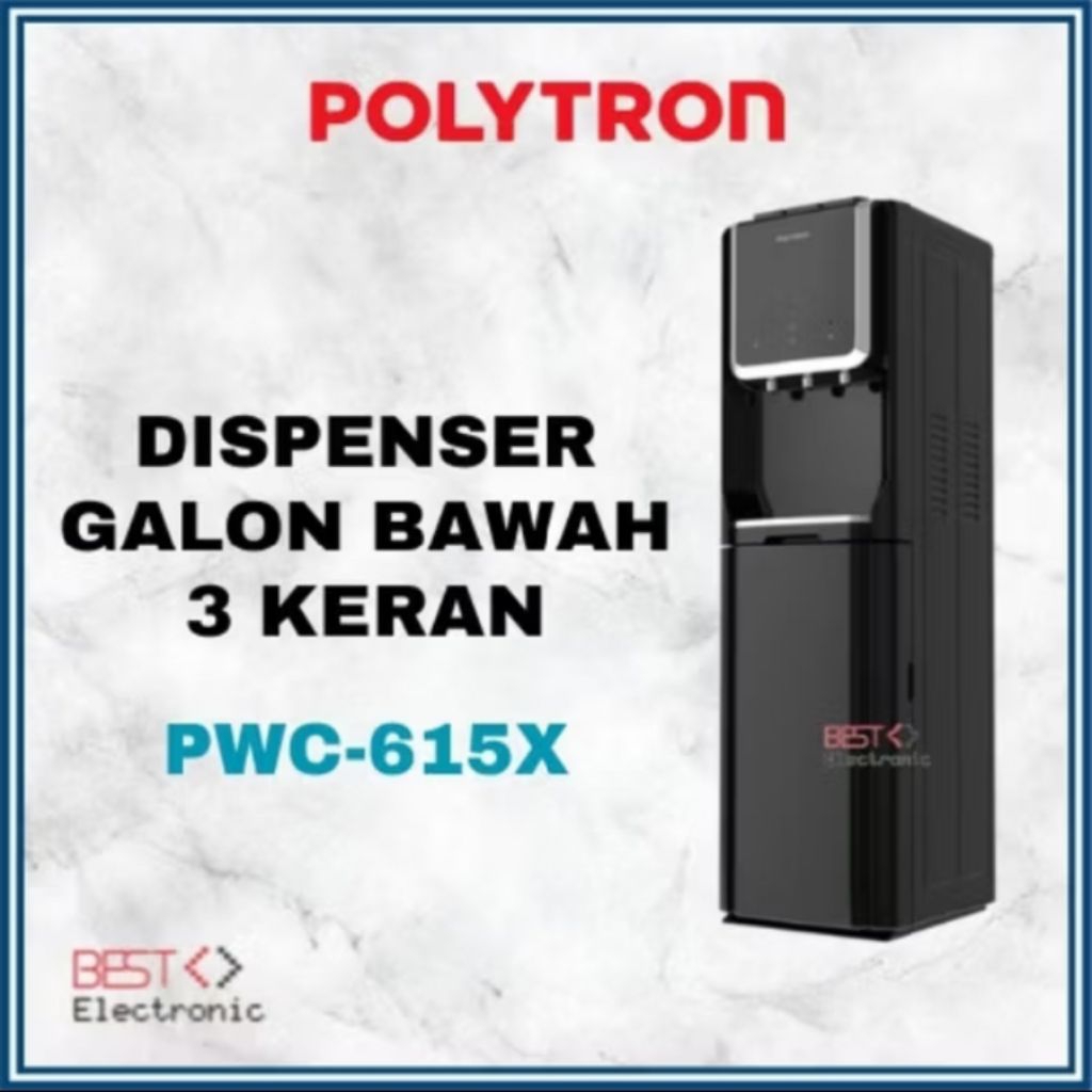 DISPENSER GALON BAWAH POLYTRON PWC-615X PWC 615 X PWC615X