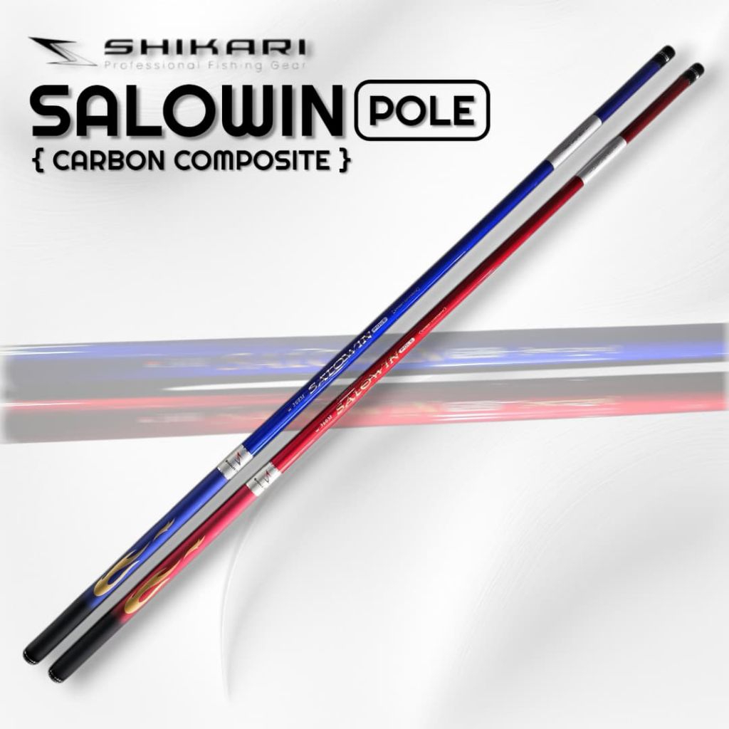 Joran Tegek Galatama Shikari Salowin Pole Ruas Panjang kaku 360cm