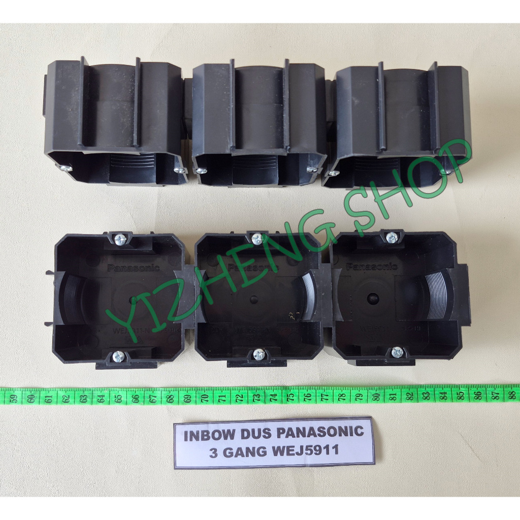 INBOW DUS PANASONIC 3 GANG UNTUK SAKLAR DAN STOP KONTAK 3 GANG