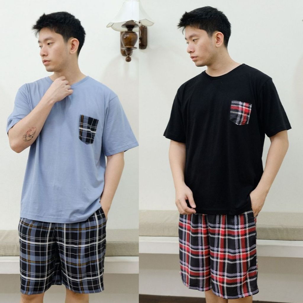 Cielyn | Rayon Premium | Gerald Men | Set Baju Tidur Laki Laki | Piyama Laki Laki