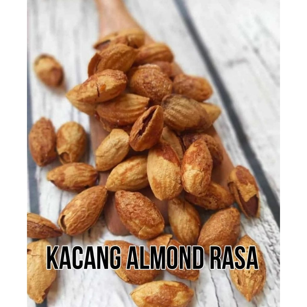 Kacang Almond Panggang 500gr - Rasa Gurih Tanpa Garam, Camilan Sehat, Super Food