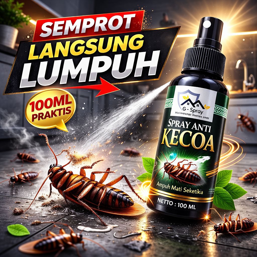 G-spray Racun anti kecoa jerman super ampuh untuk dapur mobil kamar mandi 250ml