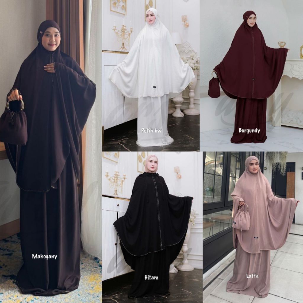 MUKENA QONITA BY ARSY HIJAB MUKENA POLOS JUMBO