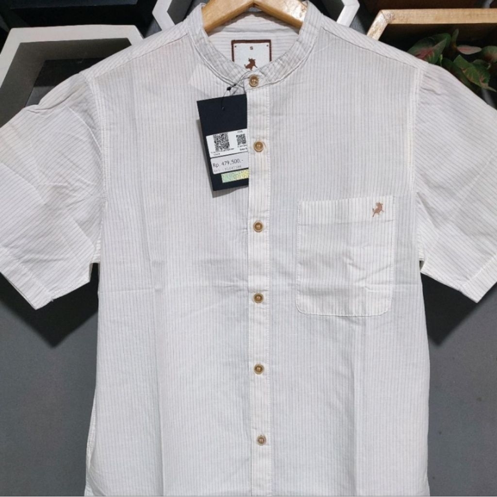 Lois original Baju Koko original Kemeja Pria PREMIUM Kekinian warna putih