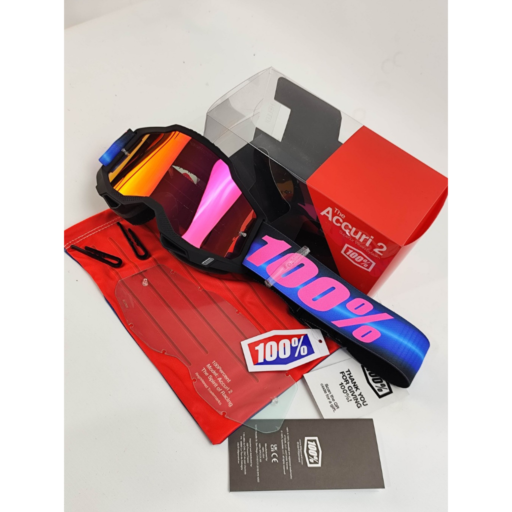 100% Goggle Accuri 2 Superdome Original Kacamata Motocross Trail Enduro Original