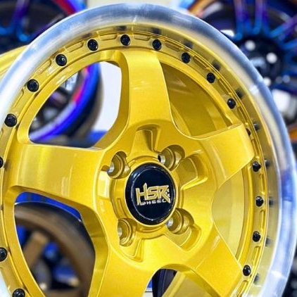 Pelak Mobil Racing Model Semi Celong R15 Hsr Bob Single Pcd 4x100 Velg Mobil Baleno Spresso Swift