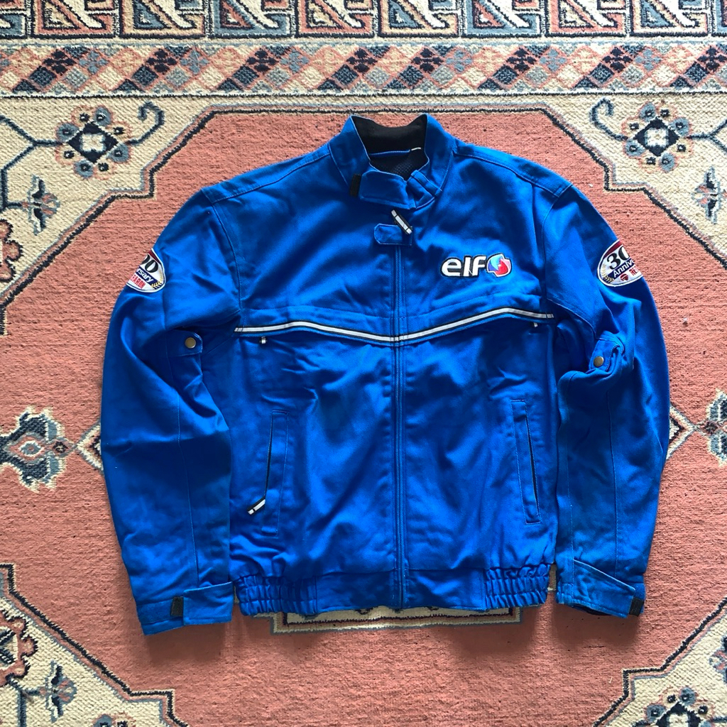 Preloved ROM Red Baron Elf Jacket Denim Warna Biru